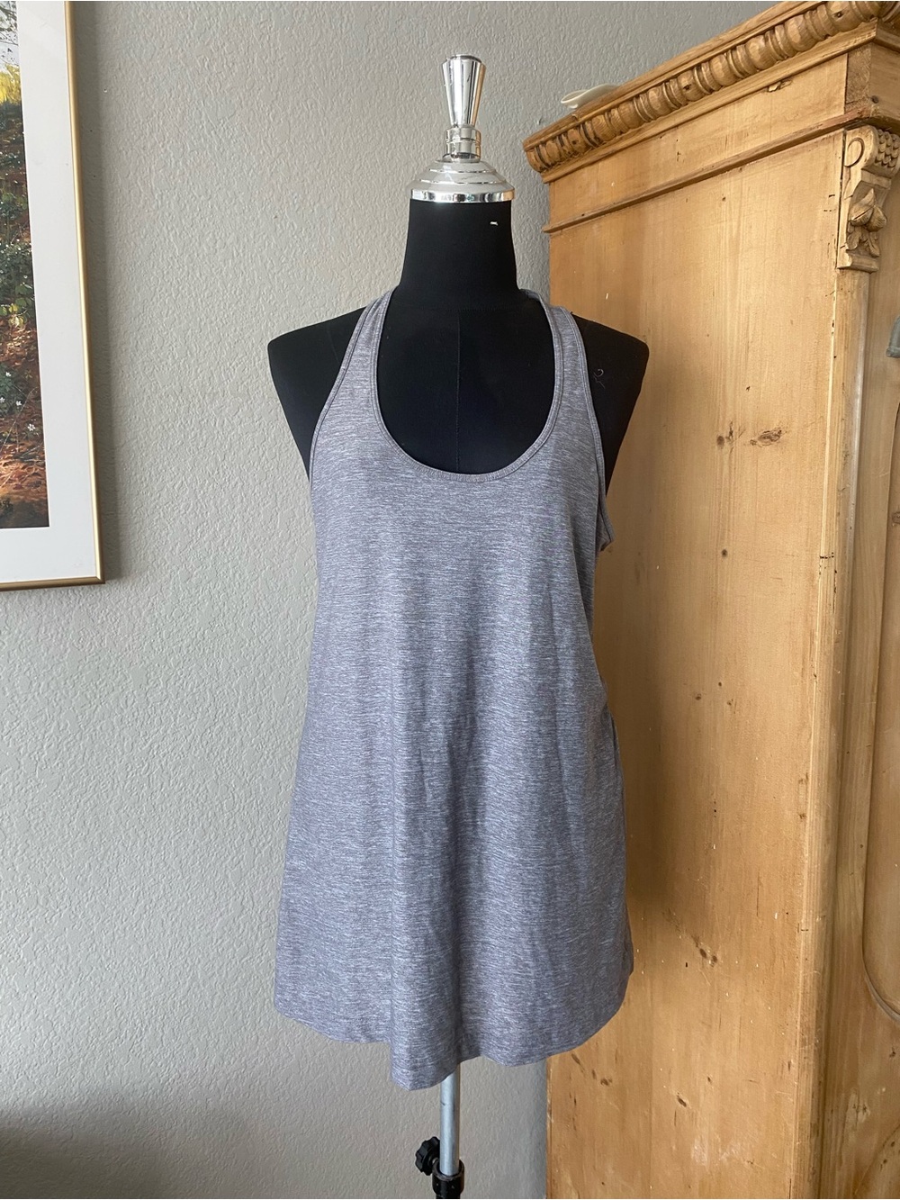 lululemon athletica Heather Gray Racerback Tank